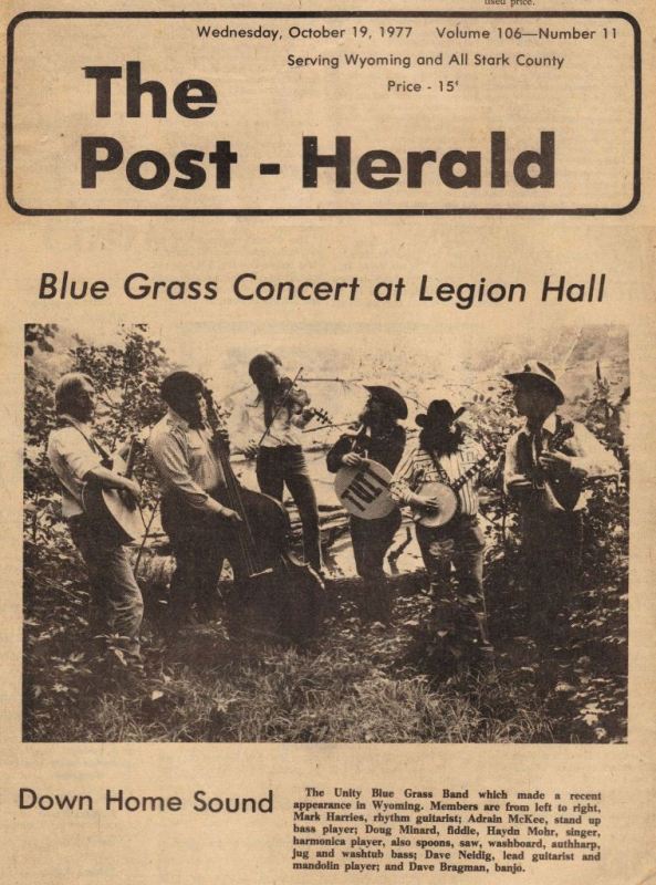 Bluegrass Concert at Legion Hall